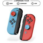 SteelSeries KontrolFreek Performance Thumbsticks Splash (rot/blau, 2 Stück, für Nintendo Switch Joy-Cons & Nintendo Switch Lite)