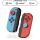 SteelSeries KontrolFreek Performance Thumbsticks Splash (rot/blau, 2 Stück, für Nintendo Switch Joy-Cons & Nintendo Switch Lite)