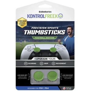 SteelSeries KontrolFreek Precision Sports Thumbsticks ? Football Edition  (grün/schwarz, 2 Stück, für Playstation 5/4 Controller)