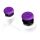 SteelSeries KontrolFreek FPS Performance Thumbsticks - Frenzy Edition (violett/schwarz, 2 Stück, für Playstation 5/4 Controller)