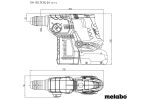 Metabo KH 18 LTX BL 24 (601713800)  Akku-Kombihammer, 18 Volt (grün/schwarz, 2x 4,0Ah Li-Ionen-Akku, in metaBox)