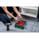 Metabo PowerMaxx BS Basic Set (600080710) Akku-Bohrschrauber, 12 Volt (grün/schwarz, 2x Li-Ionen Akku 2,0Ah, in Koffer + 41-teiliges Zubehör)
