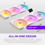 NZXT Europe F360 RGB (weiß, 360 mm)