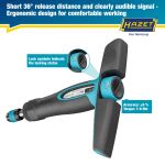 HAZET Drehmomentschraubendreher mit Quergriff (schwarz/blau, 1 - 6 Nm, 1/4" Bitaufnahme)