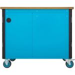HAZET Werkbank Assistent (179NW-7/210), fahrbar, Sortiment (blau/schwarz, 210-teilig inkl. DAB Radio)