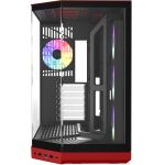 HYTE Y50 Wild Cherry (rot, Tempered Glass x 3)