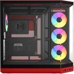 HYTE Y50 Wild Cherry (rot, Tempered Glass x 3)