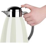 EMSA CAMPO Isolierkanne, 1 Liter (weiß/edelstahl, QUICK TIP Verschluss)