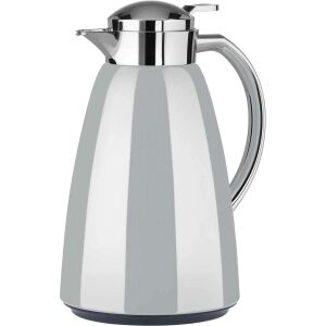 EMSA CAMPO Isolierkanne, 1 Liter (hellgrau/edelstahl, QUICK TIP Verschluss)