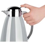EMSA CAMPO Isolierkanne, 1 Liter (hellgrau/edelstahl, QUICK TIP Verschluss)