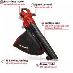 Einhell Power X-Change Akku-Laubsauger VENTURRO 18/210 Kit, 18Volt, Laubsauger/Laubbläser (rot/schwarz, 1x Li-Ionen Akku 4,0Ah, POWER FOR ALL ALLIANCE)