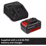 Einhell Power X-Change Akku-Laubsauger VENTURRO 18/210 Kit, 18Volt, Laubsauger/Laubbläser (rot/schwarz, 1x Li-Ionen Akku 4,0Ah, POWER FOR ALL ALLIANCE)
