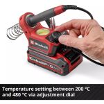 Einhell Power X-Change Akku-Lötkolben TE-SI 18/480 Li E - Solo, 18Volt (rot/schwarz, ohne Akku und Ladegerät)