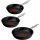 Tefal Pfannen-Set Experience Aluminium, 3-teilig (schwarz, Ø 28cm, Ø 24cm, Ø 20cm)