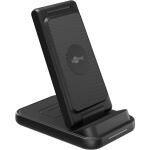 Goobay Kabelloses 3in1-Ladegerät, 15 W (schwarz)