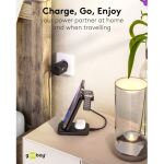 Goobay Kabelloses 3in1-Ladegerät, 15 W (schwarz)