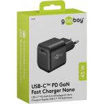 Goobay 45 W USB-C PD GaN Schnellladegerät Nano (schwarz)