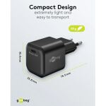 Goobay 45 W USB-C PD GaN Schnellladegerät Nano (schwarz)