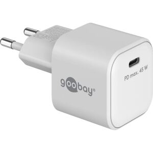 Goobay 45 W USB-C PD GaN Schnellladegerät Nano (weiß)