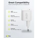 Goobay 45 W USB-C PD GaN Schnellladegerät Nano (weiß)