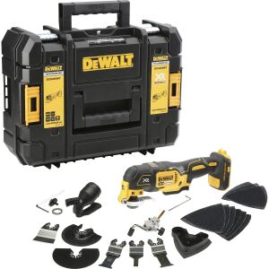 Dewalt Akku-Multitool (Basisversion) DCS355N-XJ, 18 Volt (gelb/schwarz, Ohne Akku, inklusive 30-teiligem Zubehör-Set)