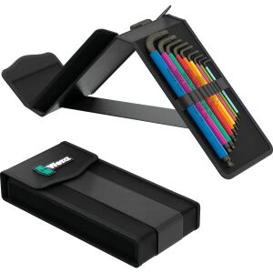 Wera Big Pack Multicolour Innensechskant Hex-Plus Set 1 (metrisch und zöllig) (19-teilig, in textiler Box)