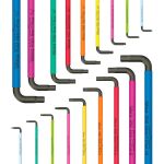 Wera Big Pack Multicolour Innensechskant Hex-Plus Set 1 (metrisch und zöllig) (19-teilig, in textiler Box)
