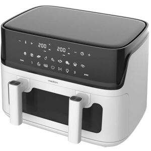 Medion Life P25 XXL Flex M Heißluftfritteuse MD100057 (schwarz/weiß)