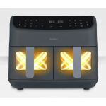 Medion Life P20 Doppel Heißluftfritteuse XXL MD11760 (grau, 2.600 Watt, 2 Körbe je 4,35 Liter)