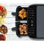 Medion Life P20 Doppel Heißluftfritteuse XXL MD11760 (grau, 2.600 Watt, 2 Körbe je 4,35 Liter)