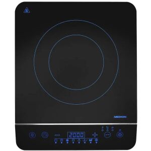 Medion LIFE Induktionskochplatte MD 17595 (schwarz/weiß, 2.000 Watt)