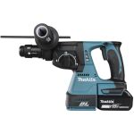 Makita Akku-Kombihammer DHR243JWX2, 18Volt (blau/schwarz, 2x Li-Ionen Akku 6Ah, in MAKPAC Gr.4)