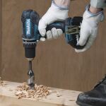 Makita Akku-Schlagbohrschrauber DHP482RFWJ, 18Volt (weiß/schwarz, 2x Li-Ionen Akku 3,0Ah, im MAKPAC Gr. 2)