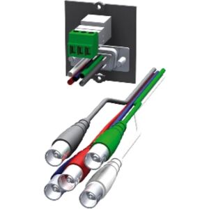 Bachmann Custom Modul 1x VGA + 1x Stereo (schwarz, für Tischsteckdosen)