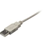 Sharkoon USB 2.0 Kabel, USB-A Stecker > USB-B Stecker (grau, 0,5 Meter)