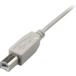 Sharkoon USB 2.0 Kabel, USB-A Stecker > USB-B Stecker (grau, 0,5 Meter)