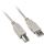 Sharkoon USB 2.0 Kabel, USB-A Stecker > USB-B Stecker (grau, 0,5 Meter)