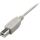 Sharkoon USB 2.0 Kabel, USB-A Stecker > USB-B Stecker (grau, 0,5 Meter)