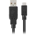 Sharkoon USB 2.0 Kabel, USB-A Stecker > Micro-USB Stecker (schwarz, 3,0 Meter)