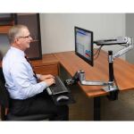 Ergotron LX HD Sitz-Steh-Tischmontage-LCD-Arm (silber/schwarz)