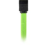 Sharkoon Sata III Kabel 90° sleeve (grün, 30 cm)