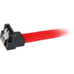 Sharkoon Sata III Kabel 90° sleeve (rot, 45 cm)