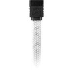 Sharkoon Sata III Kabel 90° sleeve (weiß, 45 cm)