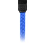 Sharkoon Sata III Kabel 90° sleeve (blau, 45 cm)