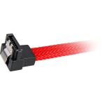 Sharkoon Sata III Kabel 90° sleeve (rot, 60 cm)