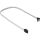 Sharkoon Sata III Kabel 90° sleeve (weiß, 60 cm)