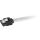 Sharkoon Sata III Kabel 90° sleeve (weiß, 60 cm)