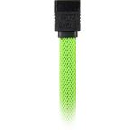 Sharkoon Sata III Kabel 90° sleeve (grün, 60 cm)