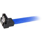 Sharkoon Sata III Kabel 90° sleeve (blau, 60 cm)
