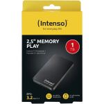 Intenso Memory Play 1 TB, Externe Festplatte (schwarz, USB-A 3.2 Gen 1 (5 Gbit/s))